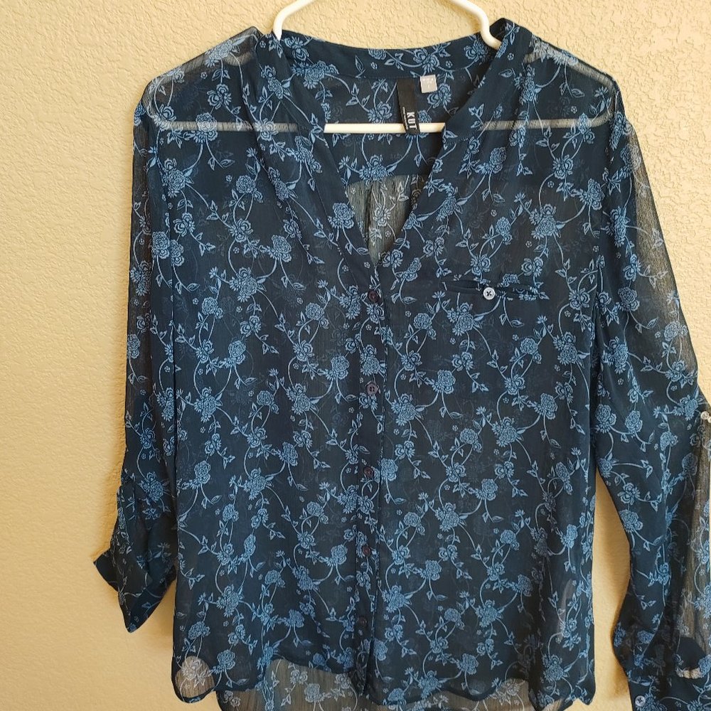 Large Kut Blue Blouse